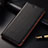 Leather Case Stands Flip Holder Cover for Samsung Galaxy A6s Black