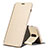 Leather Case Stands Flip Holder Cover for Samsung Galaxy C8 C710F Gold