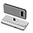 Leather Case Stands Flip Holder Cover S01 for Samsung Galaxy Note 8 Silver