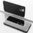 Leather Case Stands Flip Mirror Cover Holder for Apple iPhone 15 Pro Black