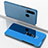 Leather Case Stands Flip Mirror Cover Holder for Huawei P30 Lite XL Blue