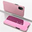 Leather Case Stands Flip Mirror Cover Holder for Samsung Galaxy M02s