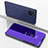 Leather Case Stands Flip Mirror Cover Holder for Samsung Galaxy M60s Purple