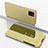 Leather Case Stands Flip Mirror Cover Holder for Samsung Galaxy Note 10 Lite Gold