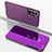 Leather Case Stands Flip Mirror Cover Holder for Samsung Galaxy S24 5G