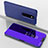 Leather Case Stands Flip Mirror Cover Holder for Xiaomi Redmi K20 Blue