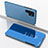 Leather Case Stands Flip Mirror Cover Holder H01 for Samsung Galaxy S21 Ultra 5G