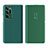 Leather Case Stands Flip Mirror Cover Holder L01 for Oppo Find N 5G Green