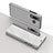 Leather Case Stands Flip Mirror Cover Holder L01 for Samsung Galaxy A9 (2018) A920 Silver