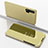 Leather Case Stands Flip Mirror Cover Holder L02 for Huawei Nova 6 Gold