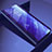 Leather Case Stands Flip Mirror Cover Holder L04 for Samsung Galaxy S21 FE 5G Purple