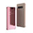 Leather Case Stands Flip Mirror Cover Holder L05 for Samsung Galaxy S10 5G Rose Gold