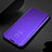 Leather Case Stands Flip Mirror Cover Holder M03 for Samsung Galaxy S20 Plus Purple