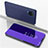 Leather Case Stands Flip Mirror Cover Holder ZL1 for Samsung Galaxy A12 5G Purple