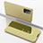 Leather Case Stands Flip Mirror Cover Holder ZL1 for Samsung Galaxy A52s 5G Gold