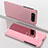 Leather Case Stands Flip Mirror Cover Holder ZL1 for Samsung Galaxy A80