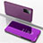 Leather Case Stands Flip Mirror Cover Holder ZL1 for Samsung Galaxy S20 5G Clove Purple