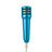 Luxury 3.5mm Mini Handheld Microphone Singing Recording M01 Blue