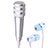 Luxury 3.5mm Mini Handheld Microphone Singing Recording with Stand M08 Silver