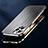 Luxury Aluminum Metal Back Cover and Silicone Frame Case AT1 for Apple iPhone 15