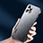 Luxury Aluminum Metal Back Cover and Silicone Frame Case AT1 for Apple iPhone 15