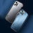 Luxury Aluminum Metal Back Cover and Silicone Frame Case AT1 for Apple iPhone 15 Pro