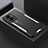 Luxury Aluminum Metal Back Cover and Silicone Frame Case for Oppo A57e Silver