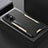 Luxury Aluminum Metal Back Cover and Silicone Frame Case for Oppo F21 Pro 5G Gold