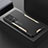 Luxury Aluminum Metal Back Cover and Silicone Frame Case for Samsung Galaxy A32 4G Gold