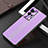 Luxury Aluminum Metal Back Cover and Silicone Frame Case for Vivo iQOO 8 Pro 5G Purple