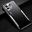 Luxury Aluminum Metal Back Cover and Silicone Frame Case for Xiaomi Mi 11 Lite 5G Silver