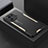 Luxury Aluminum Metal Back Cover and Silicone Frame Case for Xiaomi Mi 11 Pro 5G Gold