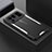 Luxury Aluminum Metal Back Cover and Silicone Frame Case for Xiaomi Mi 11 Ultra 5G Silver