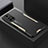Luxury Aluminum Metal Back Cover and Silicone Frame Case for Xiaomi Poco M4 Pro 5G Gold