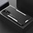 Luxury Aluminum Metal Back Cover and Silicone Frame Case for Xiaomi Poco X4 NFC Silver