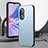 Luxury Aluminum Metal Back Cover and Silicone Frame Case J01 for Oppo A1 Pro 5G