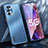 Luxury Aluminum Metal Back Cover and Silicone Frame Case J01 for Oppo A74 5G