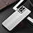Luxury Aluminum Metal Back Cover and Silicone Frame Case J02 for Oppo Find X3 5G Silver