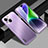 Luxury Aluminum Metal Back Cover and Silicone Frame Case JL1 for Apple iPhone 14