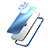 Luxury Aluminum Metal Back Cover and Silicone Frame Case JL1 for Apple iPhone 14