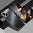 Luxury Aluminum Metal Back Cover and Silicone Frame Case JL1 for Apple iPhone 15 Black