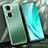 Luxury Aluminum Metal Back Cover and Silicone Frame Case JL1 for Huawei Honor 60 5G Green