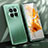 Luxury Aluminum Metal Back Cover and Silicone Frame Case JL1 for Huawei Mate 50E Green