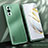 Luxury Aluminum Metal Back Cover and Silicone Frame Case JL1 for Huawei Nova 10 Green