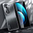 Luxury Aluminum Metal Back Cover and Silicone Frame Case JL1 for Oppo Reno11 Pro 5G