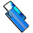 Luxury Aluminum Metal Back Cover and Silicone Frame Case JL1 for Samsung Galaxy S20 FE (2022) 5G Blue