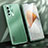 Luxury Aluminum Metal Back Cover and Silicone Frame Case JL1 for Vivo V23 5G Green