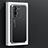 Luxury Aluminum Metal Back Cover and Silicone Frame Case JL1 for Vivo V25 Pro 5G Black