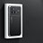 Luxury Aluminum Metal Back Cover and Silicone Frame Case JL1 for Vivo X80 5G Black