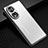 Luxury Aluminum Metal Back Cover and Silicone Frame Case JL2 for Huawei Honor 80 5G Silver